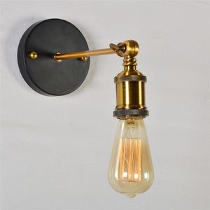 LED Vintage Wall Lamps Sconces Shadeless E27 Filament Light Industrial Metal Single Wall Lights E27 Bulb Holder AC110 V In Stock