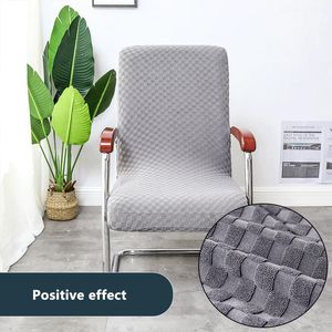 Wholesale soft armchair resale online - Soft Square Jacquard Office Chair Cover Computer Armchair Seat Stretch Arm Slipcovers Thickened Elastic Covers