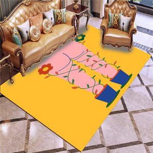 Wholesale artistic bedrooms for sale - Group buy Print Creative Stick Figure Carpet Abstract Artistic Rug For Bedroom Baby Play Mat Home Textile Floor Outdoor Carpets