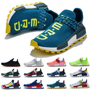 Wholesale red nmd pharrell for sale - Group buy NMD Human Race Men Women Running Shoes Pharrell Williams HU White Black Yellow Red Grey Sky Blue Trainers Sports Sneakers Mens Size