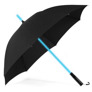 Licht Sabre UV bescherming LED Paraplu Winddicht Lightsaber Kwaliteit Mens Gun Black Christmas Umbrellas