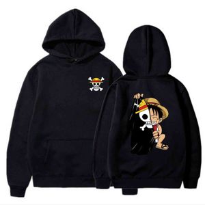 En bit hoodies män kvinnor mode anime luffy pullover överdimensionerade hoodie svettar barn hip hop coat boys mens kläder sudaderas