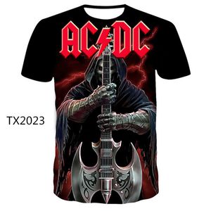 Tシャツ男性AC DC Dプリント夏ブランドTシャツMensファッション新しいスタイルTシャツ面白いレジャーTShirtSoccer Jersey
