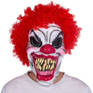 Śmieszne klaun Maska Latex Halloween Horror Demon Cosplay Costume Rekwizyty Straszne Zły Jester Maski G0910