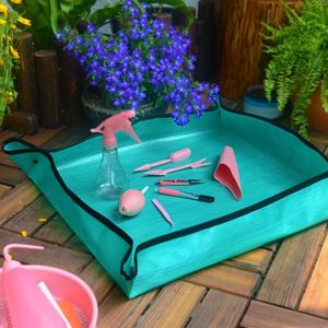 Planters Pots Succulent Green Plants Balcony Repotting Soil Replacement Mats Household Gardening Mixing Planting Tools Waterproof