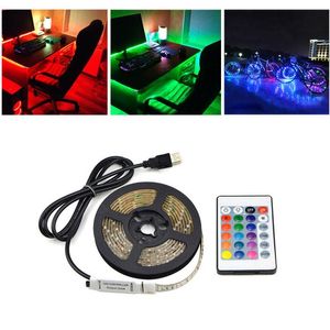 Lampen USB LED lamp RGB DIY V Neon Strip Licht Indoor Outdoor Achtergrond Kamer Keuken Tape Diode Lint Muur TV Lamp