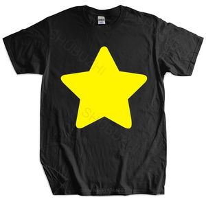 steven universe shirt toptan satış-Steven Evren Sarı Yıldız T Shirt Çocuklar Hediye Uzay Gem Cookiecat Erkekler Pamuk Moda Tişört Erkek Yaz Tee Shirt