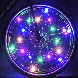 döngü ışıkları led toptan satış-Lastik vanalar kap led renkli ışık motosiklet bisiklet bisiklet konuşmacı hub gece parlayan neon ampul yanıp sönen lamba