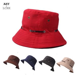 Mode Koreaanse Paardenstaart Womens Emmer Hat voor Vrouwen UV UPF Sun Hat Outdoor Panama Brede Bravel Hiking Vissen Ademend Hoed Q0805