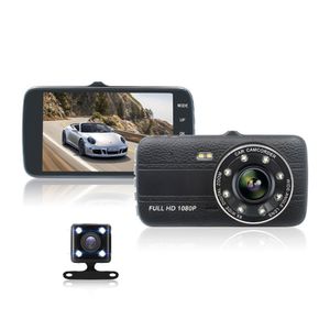 hd görüş merceği toptan satış-4 inch Sürüş Kaydedici HD Gece Görüş P Araba Çift Lens Ön ve Arka Çift Kayıt Yeni