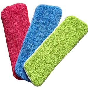 3PCS Portable Household Tools Flat Replacement Accessories Fiber Spray Mop Head Paste Floor Cleaning Cloth