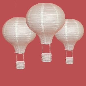 1pc White inch Hot Air Balloon Paper Lantern Chinese ing Lantern Wedding Decor Kid s Birthday Party Home Supplies Q0810