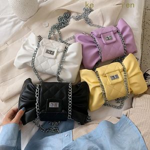 Wholesale ladies sling bags resale online - Diamond Pattern Women Shoulder Bags Bow Design Ladies Clutches Crossbody For Woman Chain Sling Bag Lady Handbag Cross Body