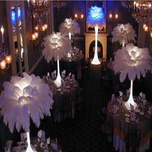 Wholesale diy feather crafts resale online - Upscale Party Decor CM quot Large Ostrich Feather Plume DIY Craft Ornament For Wedding Table Decoration