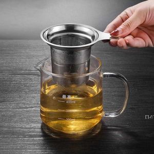 500pcs Stainless Steel Round Strainer Tea Coffee Infuser For Mug Cup Filter Sieve Tray Metal Mesh RRB12975