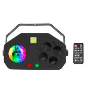 4 in RGB LED Gobo Strobe Magic Ball Laser Project DMX Stage Effect Lights Holiday DJ Disco Party Wedding Lighting