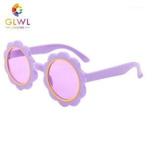 Wholesale round sunglasses for kids for sale - Group buy Children s Sunglasses Flower Round Glasses Baby Girl Fashionable Shades For Kids Pink Sunglass Colorful Sun Lenses Vintage