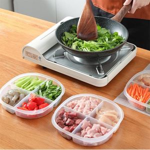 Wholesale container stock resale online - Storage Bottles Jars PP Food Container With Lid Grids Large Capacity Box Clear Fresh keeping For Kitchen Cooking In Stock