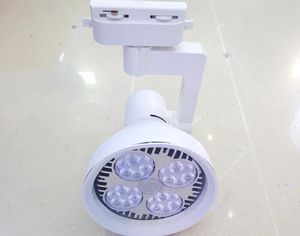 220V LED TRACK LIGHTING Spot Lampada W för kommersiell klädaffär Supermarket El Smycken Dekoration Vita CE lampor