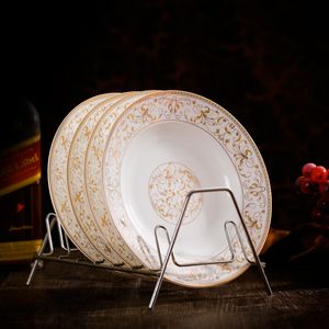 Wholesale 8 Inch Plates Porcelain Dining Room Sets Western Europe Fashion Ceramic Soup Dishes & Plate