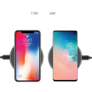 Wholesale x cell wireless charger resale online - Cell phone wireless charger ultra thin W fast chargering aluminum alloy for iPhone Pro Xs Max X Xr Samsung