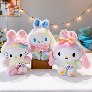 27 CM My Melody Cat Soft Gevulde Pluche Poppen Leuke Anime Kawali Dogs Cats Decorate Tassen Volwassen Kinderen Speelgoed Meisjes Gift