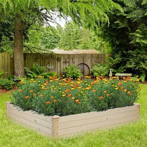 Wooden Planters Chinese Fir Planting Frame Ground Type Original Color for Gardens Balconies Flower Tree cm