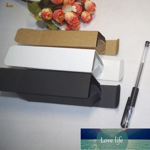 mini plastik siyah kutular toptan satış-Parti Malzemeleri x3 x10 cm ml Mini Boyutu Kraft Kağıt Kutuları DIY için Plastik Damlalık Uçucu Yağ Şişesi Kahverengi Beyaz Siyah Renk