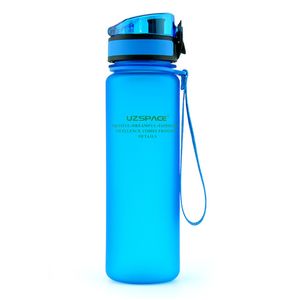 plastik proteini şişe çalkalama toptan satış-Spor Su Şişesi ml ml Protein Shaker Açık Seyahat Taşınabilir Sızdırmaz Drinkware Plastik İçecek Şişe BPA Ücretsiz