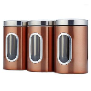 Wholesale tea canisters for sale - Group buy Storage Bottles Jars X16 Cm Stainless Steel Tank High Grade Fresh Keeping Sealed Tea Coffee Canisters Box Creatives Home Gift