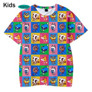T shirts van heren jaar D print Animal Crossing Kids T shirt Leuke korte mouw Soft Harajuku T shirt Oversized Classe Boy Girl s Top