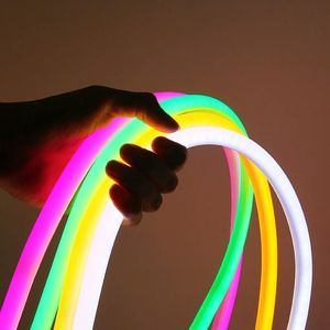 Wholesale green led rope lights for sale - Group buy Strips v v v Round Led Neon Strip Light Flexible Tube Waterproof IP68 Rope Tape White Red Green Blue Yellow Pink