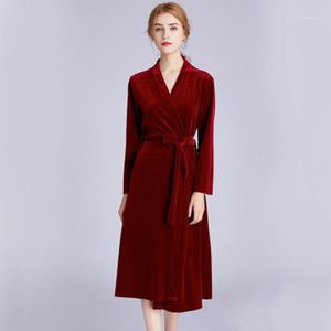 Wholesale embroidered bridal robes for sale - Group buy Sleepwear Ladies Nightgown Wedding Dressing Gown Embroidered Cardigan Bridal Robes Comfortable Warm And Beautiful Women s