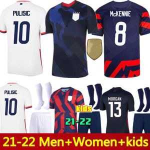 vereinigte staaten uniformen großhandel-21 US Fußball Jersey Pulsic Yedlin Bradley Shirt Vereinigte Staaten Männer Frauen Kinder Holz Dempsey Altidore Fußball Uniform