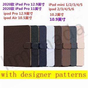 Nieuwe Designer Print Flower Phone Case voor iPad Mini 12345 voor I PAD 56 PRO 11 2020 10.2 10.5 10.9 12.9 2020 2016/2017 Cover A01