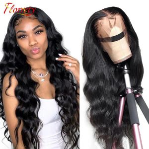 Lace Wigs Closure Wig Body Wave inch Front Human Hair Brazilian Remy Preplucked For Black Women