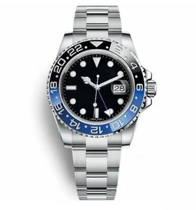Mens watch Wristwatch Blue Black Ceramic Bezel Stainless Steel mm Watchc Automatic GMT Mechanical Movement Limited Jubilee watches Master