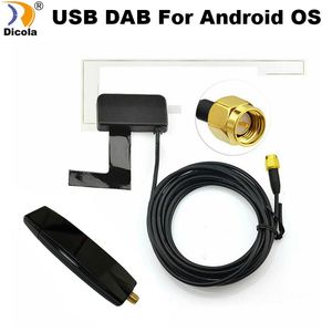 autoradio android gps toptan satış-Araba GPS Aksesuarları DAB Kutusu Dijital Radyo Tuner Stereo Autoradio Android için Amplifiye Anten Alıcısı