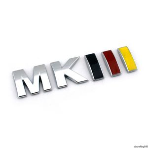 3D MK3 レタリングカーリアトランクエンブレムバッジロゴステッカーデカールVWゴルフJetta MKIII MKIV MKV MKVI