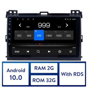 car dvd player android prado großhandel-Auto DVD Radio GPS Einheiten Player für Toyota Land Cruiser Prado Lexus GX470 Android GB RAM GB ROM D IPS Bildschirm
