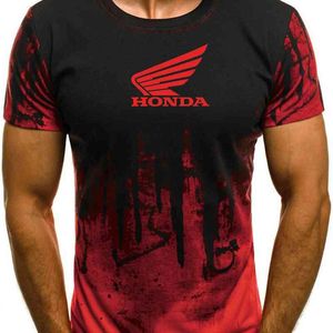 2021 New Hot selling Printed T shirt Summer Men s Honda Car Street Loose Casual Outdoor Breathable