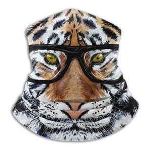 スカーフ氏Tiger V01スカーフバンダナネックウォーマーヘッドバンドサイクリングマスクタイガーフェイスメガネ動物野生の大きな猫のティガーズの目