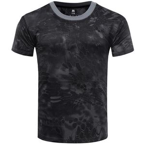 erkek avcılık ve balıkçılık t shirt toptan satış-Erkek Casual Camo T Gömlek Kamuflaj Ordu Askeri Avcılık Balıkçılık Kas Tops