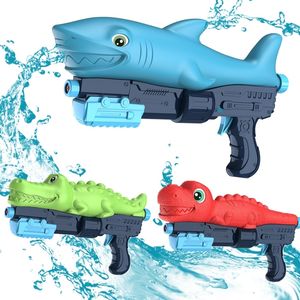 поперечные пушки оптовых-Новые продукты летом года Крестовое зеркало пляж открытый акула крокодил динозавров водяной пистолет игрушка