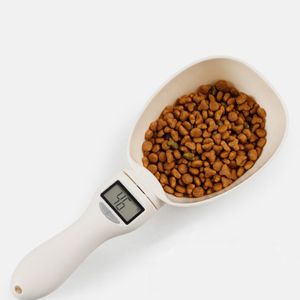 ingrosso misure di bocce-Pet Feeder Dog Cat Cat Bowl Elettronico alimentare Pesatura Scolage Measure Spoon Bowls Feed sano Feed Berety