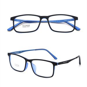 lightweight titanium eyeglass frames venda por atacado-Moda óculos de sol quadros plásticos espetáculo de titânio quadro homens leves flexíveis e confortáveis óculos femininos simples casual miopi