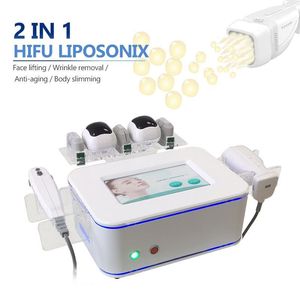 Wholesale ultrasound therapy machine cellulite resale online - 2IN1 HIFU therapy machine HIFU facelift wrinkle removal in Liposonix hifu ultrasound slimming fat cellulite reduction beauty equipment