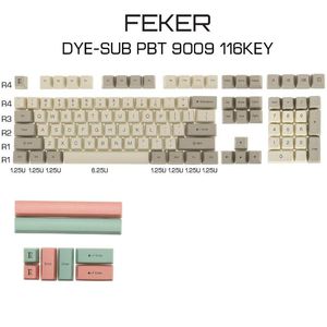 9009 keycaps achat en gros de Feker Keys KeyCap PBT Sublimation KeyCaps Hauteur OEM avec extracteur à clé pour claviers mécaniques claviers