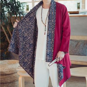 kimono kış ceket toptan satış-Erkekler Ceketler Kış Ceket Erkekler Için Japon Streetwear Kimono Erkek Bombacı Giyim Giysileri Jananese Stil Ceket KK2659 L1