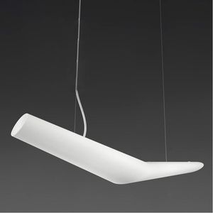 Hanglampen Moderne L135cm Artemide Mouette LED White Acrylic Light Lamp Office Restaurant Hall PC PVC Suspended plafond